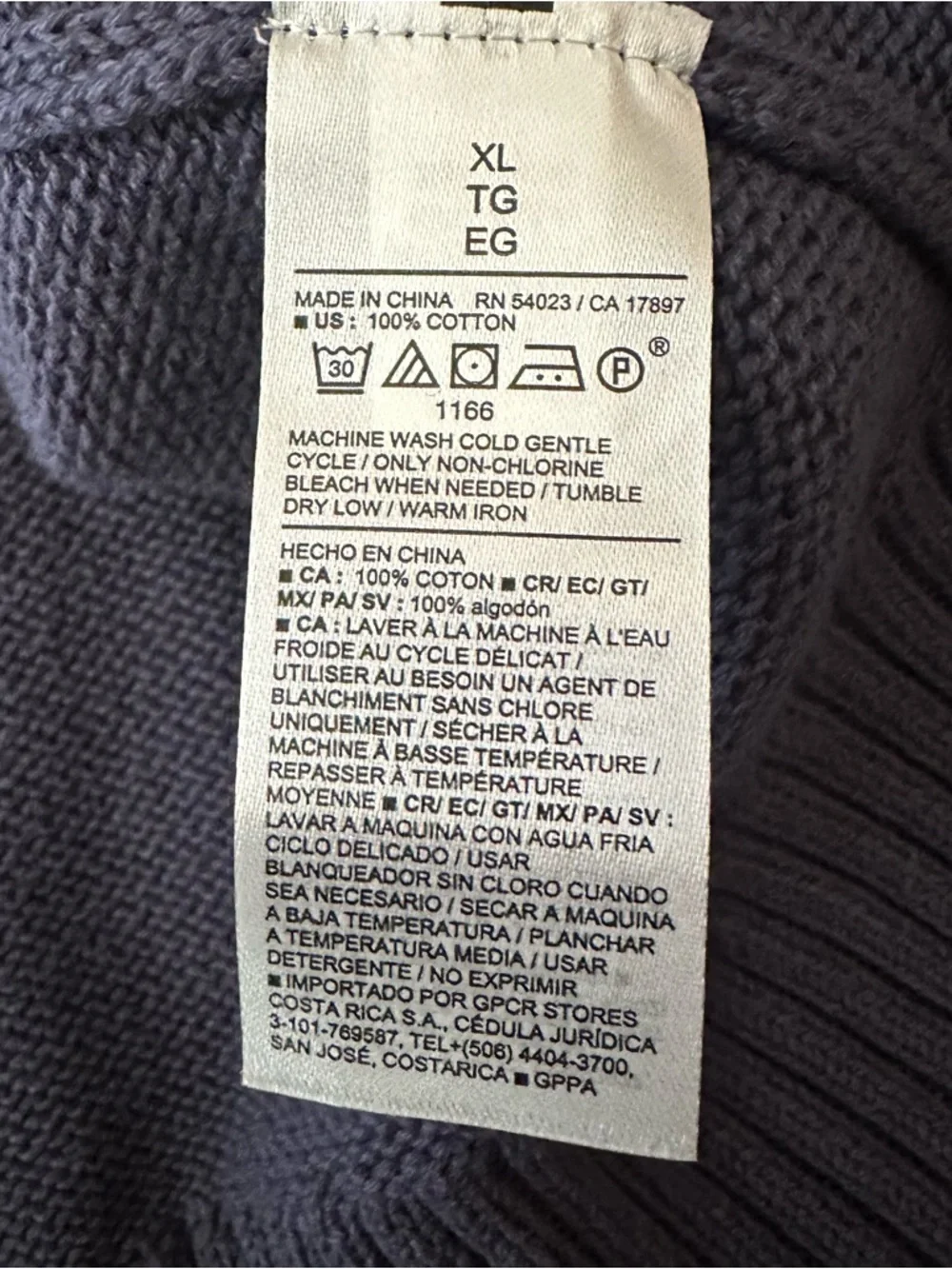 Old Navy NWT Women Crew Neck American Flag Sweater XL Knit Navy Blue USA Coastal - Picture 9 of 10